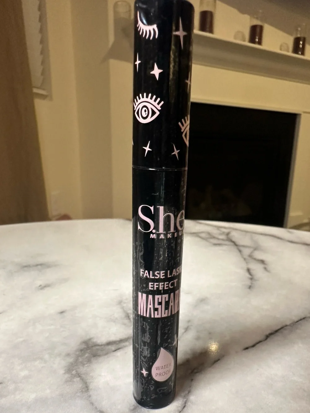 S.he Waterproof Mascara Trio - Black with black make up bag